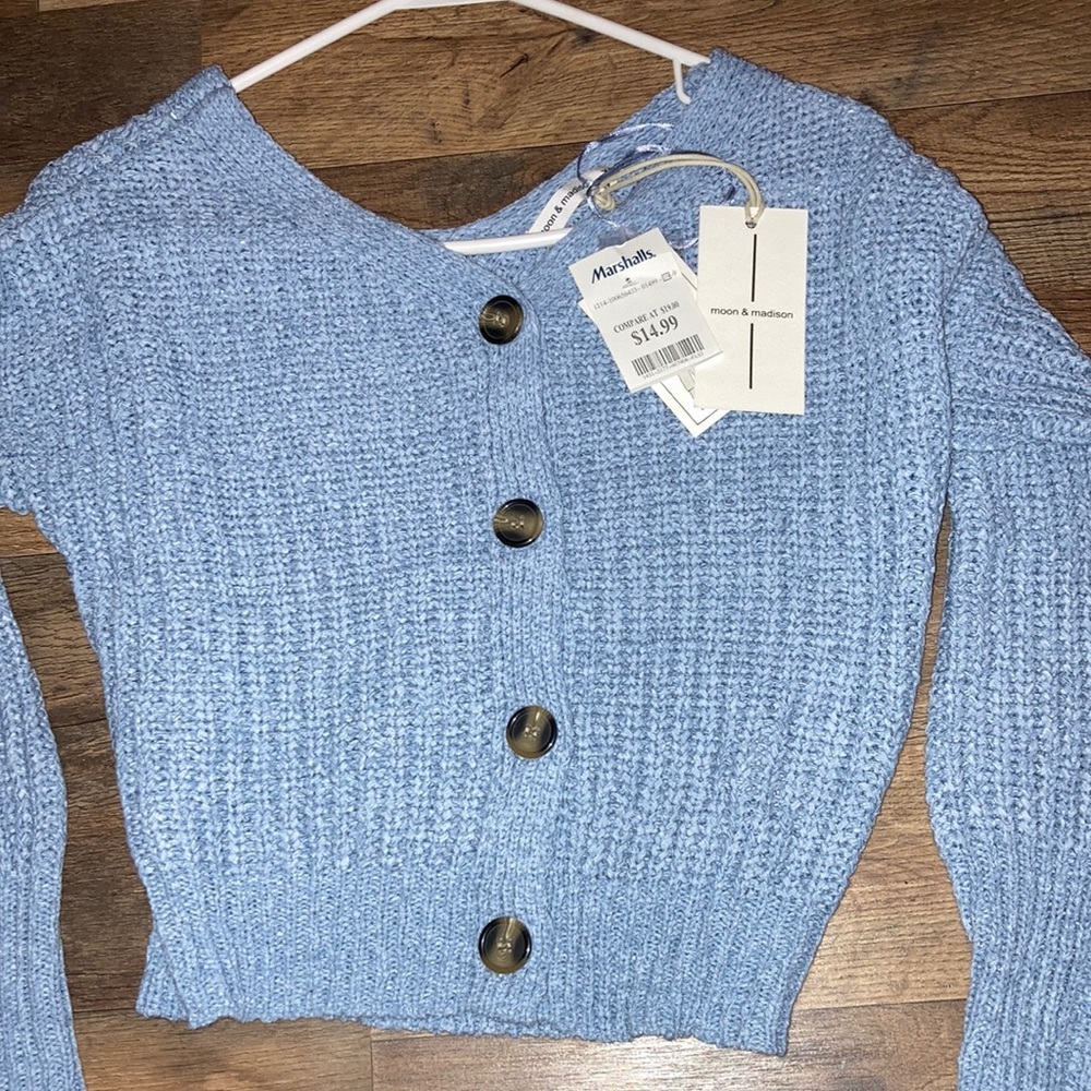 Brand new button up sweater